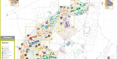 Mapa Bordeaux školu