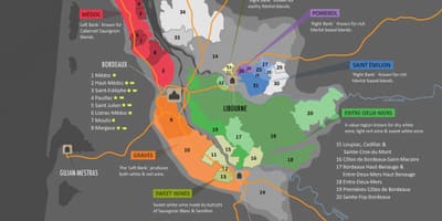 Mapa Bordeaux obraćanje